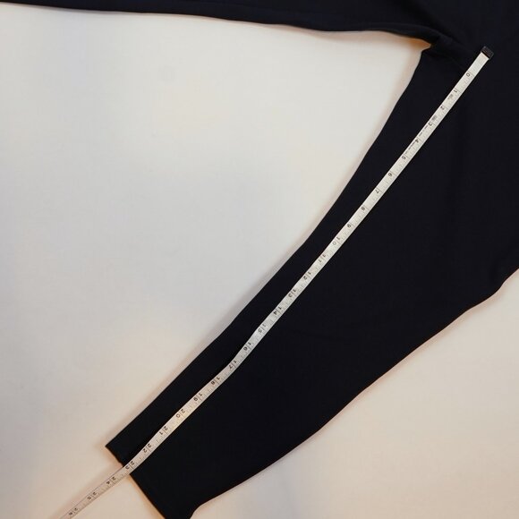 Spanx Ponte Ankle Length Slit Hem Leggings Navy - Large Petite - Picture 6 of 8